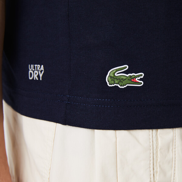 Футболка Lacoste , цвет синий, для мужчин Футболка Lacoste , цвет синий, для мужчин