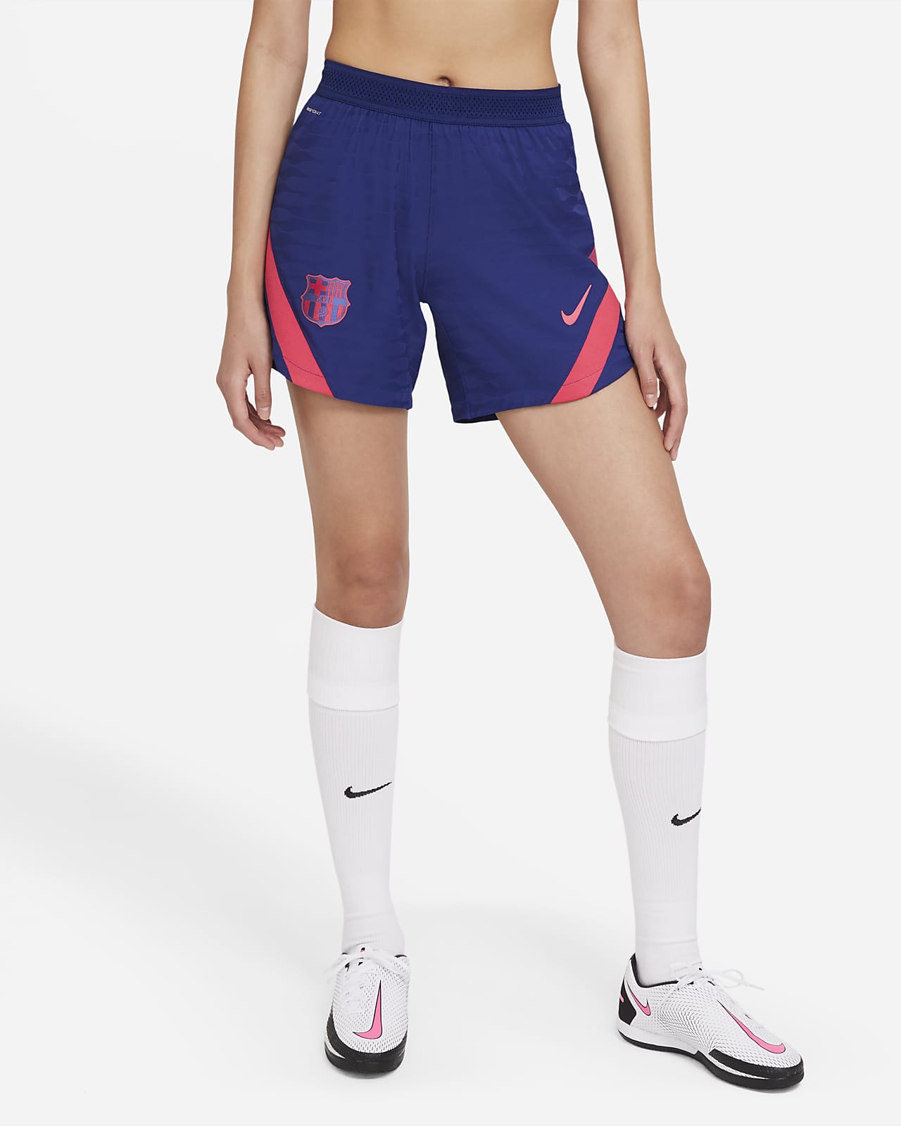 Женские трикотажные футбольные шорты FC Barcelona VaporKnit Strike FC Barcelona VaporKnit Strike Женские трикотажные футбольные шорты FC Barcelona VaporKnit Strike FC Barcelona VaporKnit Strike