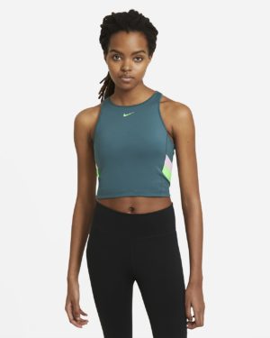 Женская укороченная майка для тренинга с цветными полосами Nike Nike