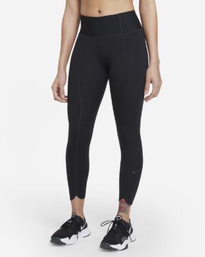 Женские укороченные леггинсы со средней посадкой Nike One Luxe Icon Clash Nike One Luxe Icon Clash