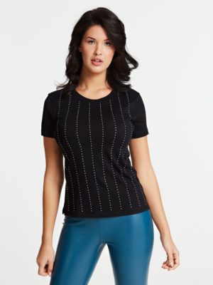 ФУТБОЛКА СО СТРАЗАМИ Guess ФУТБОЛКА СО СТРАЗАМИ Guess