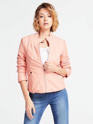 КУРТКА С ЭФФЕКТОМ ГЛАДКОГО ПОКРЫТИЯ Guess КУРТКА С ЭФФЕКТОМ ГЛАДКОГО ПОКРЫТИЯ Guess