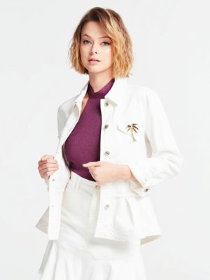 ДЖИНСОВАЯ КУРТКА С БАСКОЙ Guess ДЖИНСОВАЯ КУРТКА С БАСКОЙ Guess