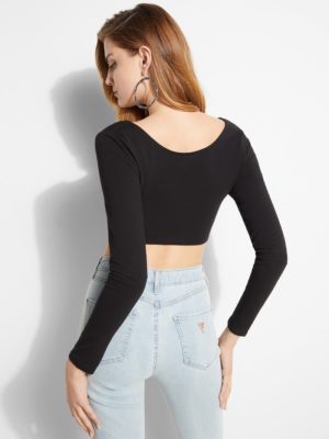 КОРОТКИЙ ТОП С ЗАВЯЗКОЙ СПЕРЕДИ Guess