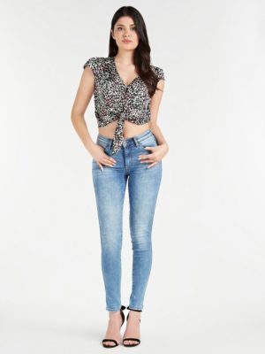 КОРОТКИЙ ТОП АНИМАЛИСТИЧЕСКОЙ РАСЦВЕТКИ Guess