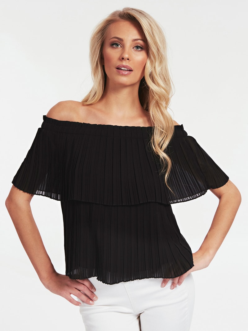 ПЛИССИРОВАННЫЙ ТОП Guess ПЛИССИРОВАННЫЙ ТОП Guess