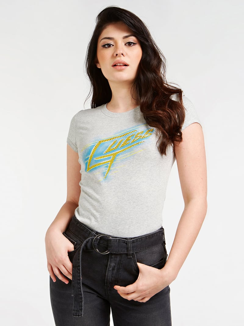 ФУТБОЛКА С НЕОНОВЫМ ЛОГОТИПОМ Guess ФУТБОЛКА С НЕОНОВЫМ ЛОГОТИПОМ Guess