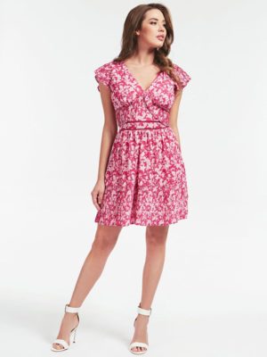 ПЛАТЬЕ С ЦВЕТОЧНЫМ УЗОРОМ Guess
