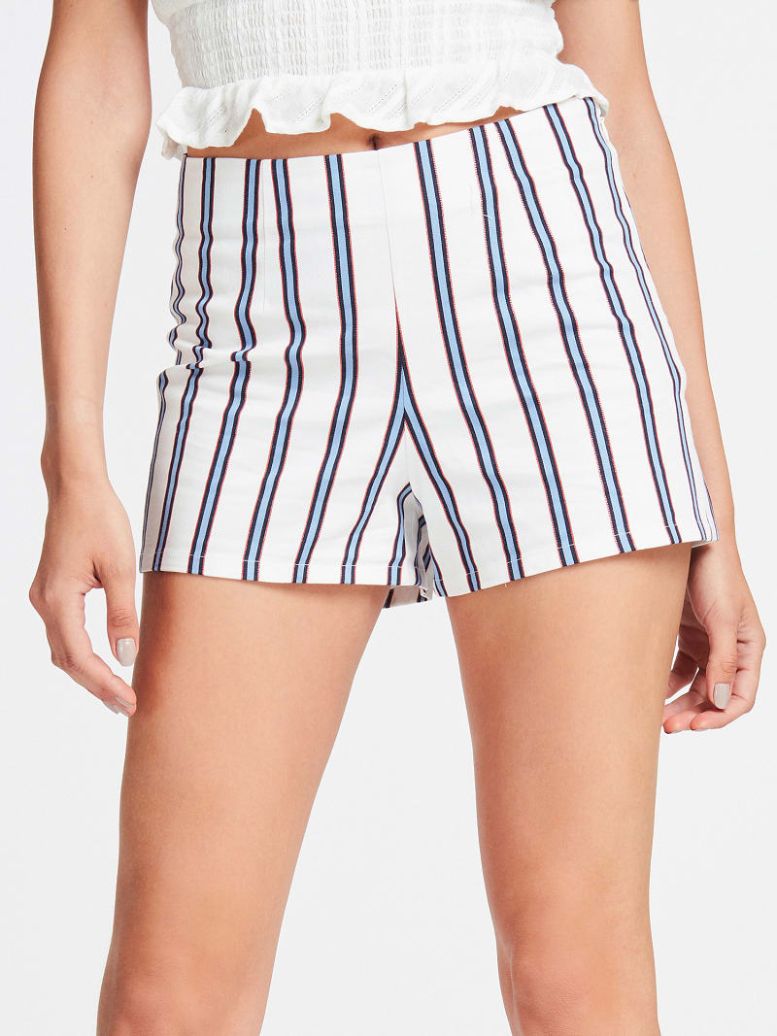 ШОРТЫ С МОТИВОМ В ПОЛОСКУ Guess ШОРТЫ С МОТИВОМ В ПОЛОСКУ Guess