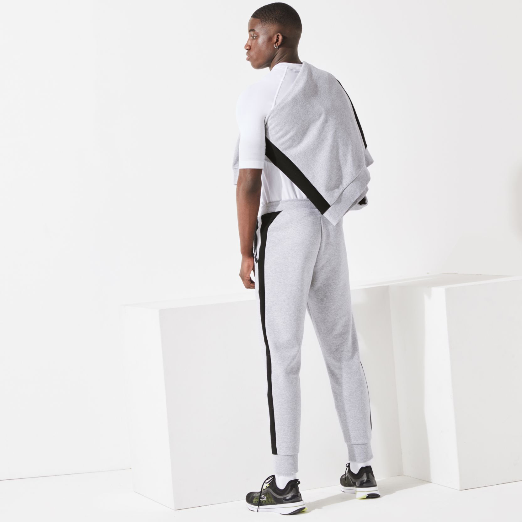 Спортивные штаны Lacoste , цвет серый, для мужчин Спортивные штаны Lacoste , цвет серый, для мужчин