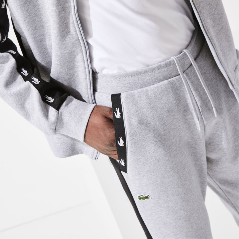Спортивные штаны Lacoste , цвет серый, для мужчин Спортивные штаны Lacoste , цвет серый, для мужчин
