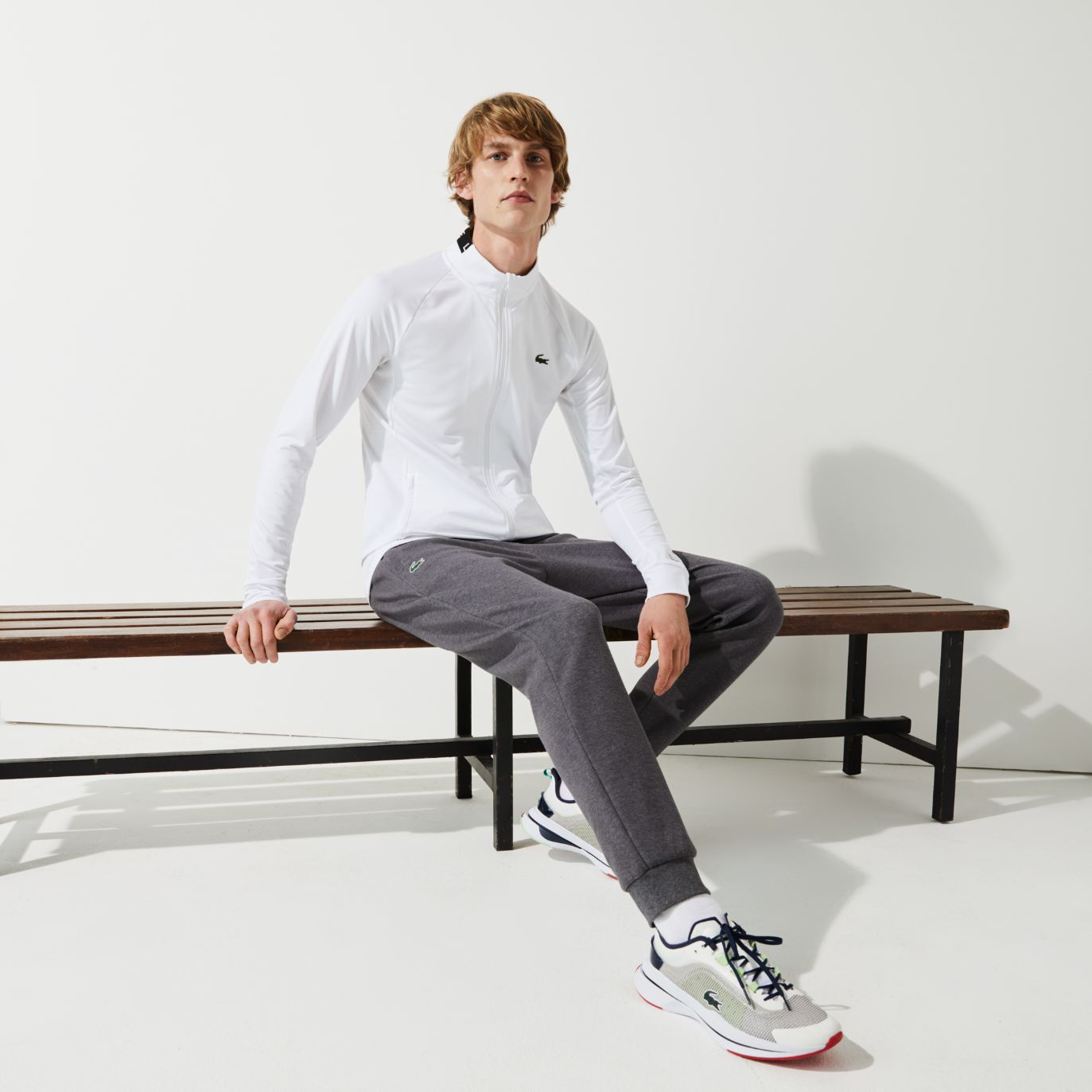 Спортивные штаны Lacoste , цвет серый, для мужчин Спортивные штаны Lacoste , цвет серый, для мужчин